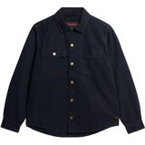 Superdry - M4010826A - Overhemd - Marineblauw - Katoen - Lange Mouwen