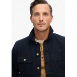Superdry - M4010826A - Overhemd - Marineblauw - Katoen - Lange Mouwen
