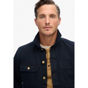 Superdry - M4010826A - Overhemd - Marineblauw - Katoen - Lange Mouwen