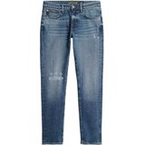 Superdry - Slim Fit Jeans - Blauw - Biologisch Katoen - Distressed Look
