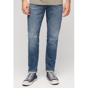 Superdry - Slim Fit Jeans - Blauw - Biologisch Katoen - Distressed Look