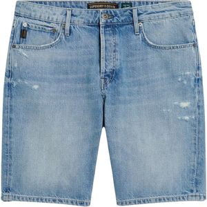 Superdry - Vintage Straight - Korte Broek - Blauw - 100% Biologisch Katoen
