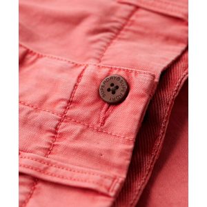Superdry - Vintage Officer Chino Shorts - Rood - Katoen