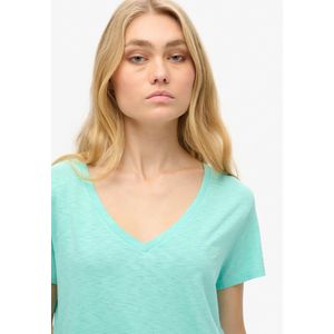Basic V-hals Shirt voor dames in Wit