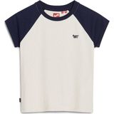 Superdry - Essential Logo Raglan T-shirt - Beige - Korte Mouwen - Dames