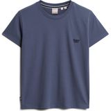 Superdry - Essential Logo T-shirt - Blauw - 100% Biologisch Katoen