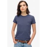 Superdry - Essential Logo T-shirt - Blauw - 100% Biologisch Katoen