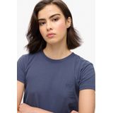 Superdry - Essential Logo T-shirt - Blauw - 100% Biologisch Katoen