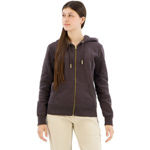 Superdry Tattoo Rhinestone Sweatshirt Met Rits Bruin Vrouw