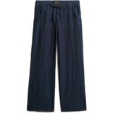 Superdry - W7011006A - Linnen Broek - Marineblauw - Casual