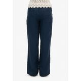 Superdry - W7011006A - Linnen Broek - Marineblauw - Casual