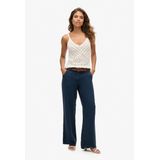 Superdry - W7011006A - Linnen Broek - Marineblauw - Casual