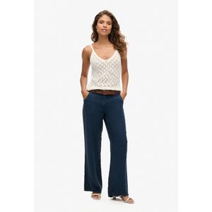Superdry - W7011006A - Linnen Broek - Marineblauw - Casual