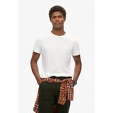 Superdry - Crew Neck Slub T-shirt - Korte Mouwen - Blauw - Katoen