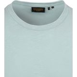 Superdry Slub T-Shirt Melange Lichtblauw - Heren