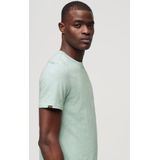 Superdry Slub T-Shirt Melange Lichtblauw - Heren