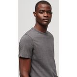 Superdry - Crew Neck Slub T-shirt - Korte Mouwen - Grijs - Katoen