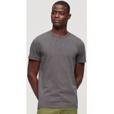 Superdry - Crew Neck Slub T-shirt - Korte Mouwen - Grijs - Katoen