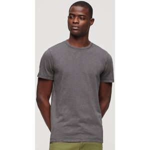 Superdry - Crew Neck Slub T-shirt - Korte Mouwen - Grijs - Katoen