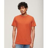 Superdry - Slub T-shirt - Oranje - Korte Mouwen - Basismateriaal