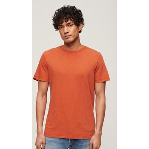 Superdry - Slub T-shirt - Oranje - Korte Mouwen - Basismateriaal