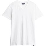 Superdry - V-hals Slub T-shirt - Korte Mouwen - Slub-stof - Relaxed Fit