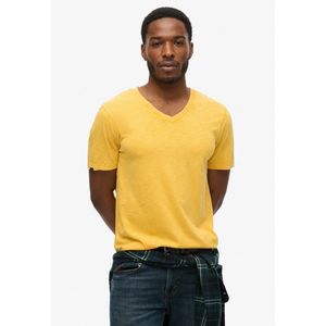Superdry - V-hals Slub T-shirt - Korte Mouwen - Slub-stof - Relaxed Fit
