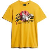 Superdry Tokyo Vl Graphic T-shirt Met Korte Mouwen Geel Man