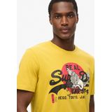 Superdry Tokyo Vl Graphic T-shirt Met Korte Mouwen Geel Man