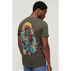 Superdry - Tokyo Graphic - T-shirt - Zwart - Katoen