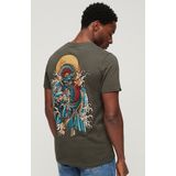 Superdry - Tokyo Graphic - T-shirt - Zwart - Katoen