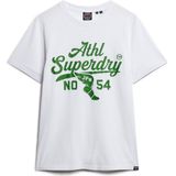 Superdry - Track & Field Ath Graphic - T-shirt - Optic - Katoen