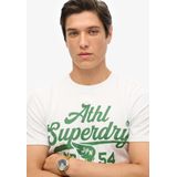 Superdry - Track & Field Ath Graphic - T-shirt - Optic - Katoen