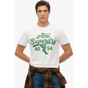 Superdry - Track & Field Ath Graphic - T-shirt - Optic - Katoen