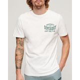Superdry - Athletic College Graphic T-shirt - Wit - Korte Mouwen