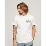 Superdry - Athletic College Graphic T-shirt - Wit - Korte Mouwen