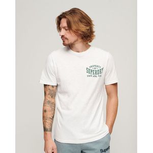 Superdry - Athletic College Graphic T-shirt - Wit - Korte Mouwen