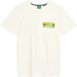 Superdry Cali Striped Logo t Shirt Heren - Wit