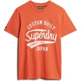 Superdry - Copper Label Script - T-shirt - Oranje - Katoen