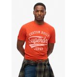 Superdry - Copper Label Script - T-shirt - Oranje - Katoen