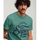 Copper Label Script Tee Drius Green Slub (M1011905A - 2AN)
