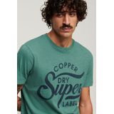 Copper Label Script Tee Drius Green Slub (M1011905A - 2AN)