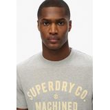 Superdry - Workwear Flock Graphic T-shirt - Zwart - Katoen