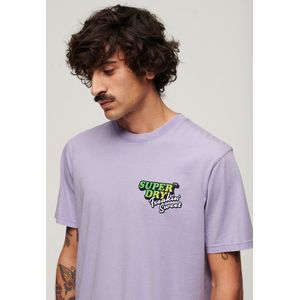 Superdry - Neon Travel Chest - T-shirt - Cool Green - Losse Pasvorm
