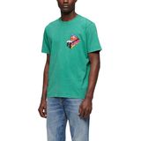 Superdry - Travel - T-shirt - Fluorescerend - Katoen