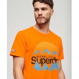 Superdry Great Outdoors Nr Graphic T-shirt Met Korte Mouwen Oranje S Man