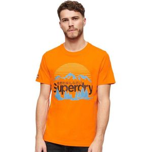 Superdry Great Outdoors Nr Graphic T-shirt Met Korte Mouwen Oranje S Man