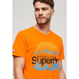 Superdry, Heren, Tops, Oranje, Maat: XL Katoen,