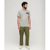 Superdry - Athletic Logo T-shirt - Zwart - Katoen