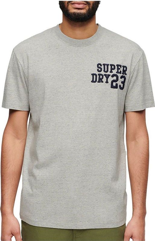 Superdry - Athletic Logo T-shirt - Zwart - Katoen